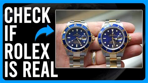 how do i know if my rolex watch is real